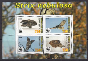 COMORO IS – 2008 “WWF GREAT GREY OWL / BIRD” 4v MS (MUH) - Picture 1 of 1