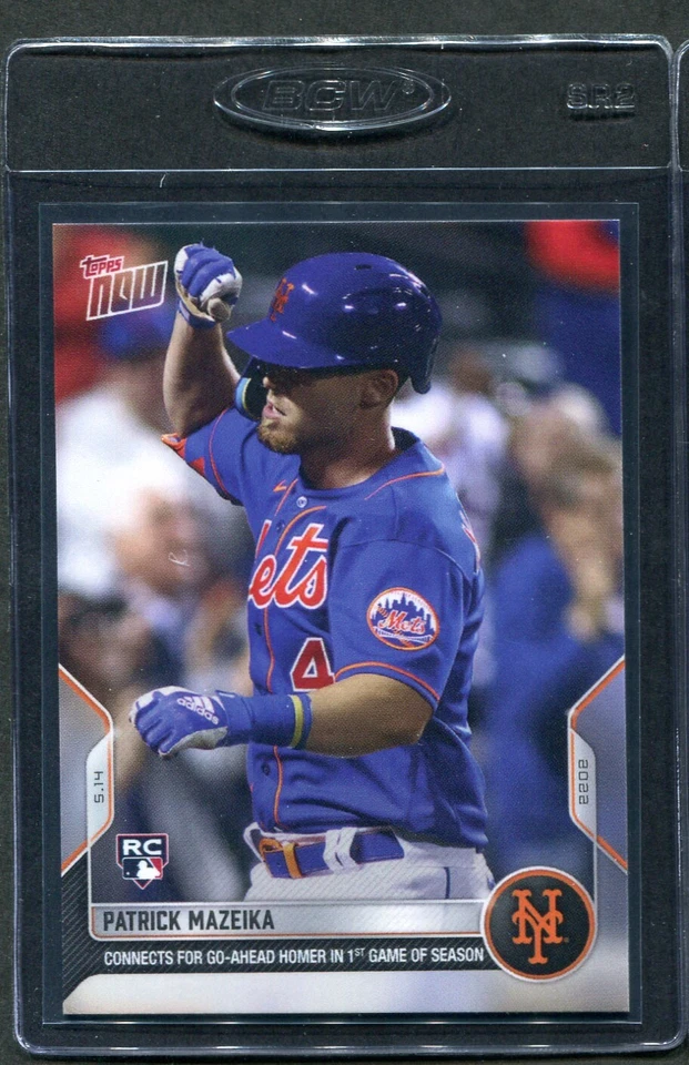 2022 Topps Now Patrick Mazeika RC #179 Mets - Image 1 of 1