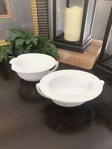 Juego de Crema y Borde de Flor Anchor Hocking Vitrock Vidrio de Leche Blanca - Imagen 1 de 11
