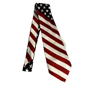 #7865 Naboth Handmade American Flag Mens Necktie 58X4 - Picture 1 of 5