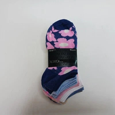 Calcetines de corte bajo XOXO para mujer 10 pares de zapatos talla 4-10 Foto 1 de 4