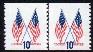 1519 10c Flag red shift left & blue joint line MNH - Picture 1 of 1