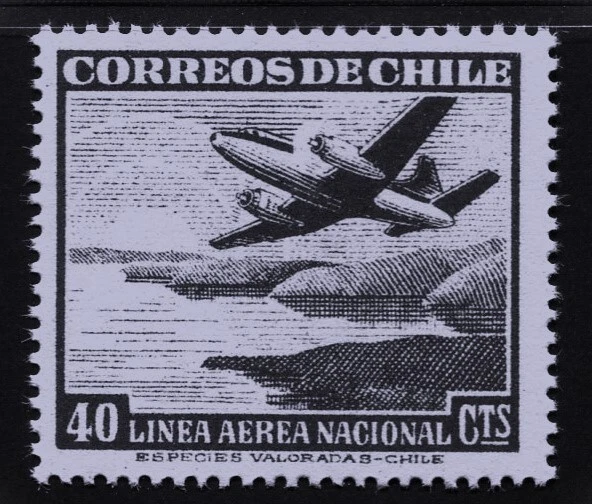 CHILE SCOTT# C156 MNH AVIÓN TÓPICO (AVIÓN) Foto 1 de 1