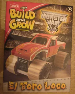 Lowe's Build and Grow --Monster Jam-EL TORO LOCO - Kit legno - Costruisci e gioca - Foto 1 di 2