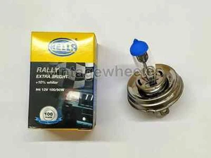 HELLA RALLY EXTRA BRIGHT H4 XENON HEADLIGHT BULB 12V 100/90W P45t FOR CARS BIK - Picture 1 of 5