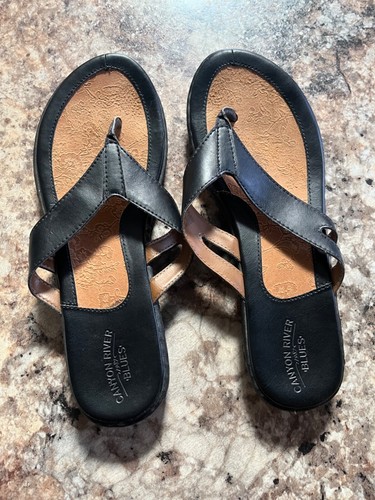 CLARKS Sandali infradito Clark's taglia 7 5 M Black Canyon River Blues