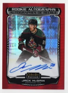 2022-23 O-Pee-Chee OPC Platinum Rookie Autograph Red Prism Jack McBain 31/50 - Picture 1 of 1
