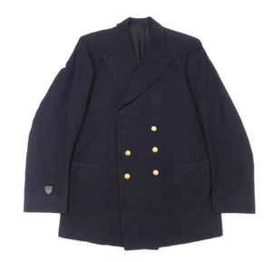 Named WWII USCG Coat 40 Coast Guard Dress Blue Jacket Military Bullion Uniform - Picture 1 of 8