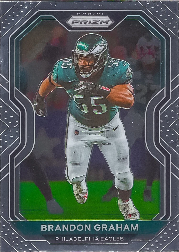 Brandon Graham 2020 Prizm Football Chrome Base Card #175 Philadelphia Eagles NFL - Image 1 of 2