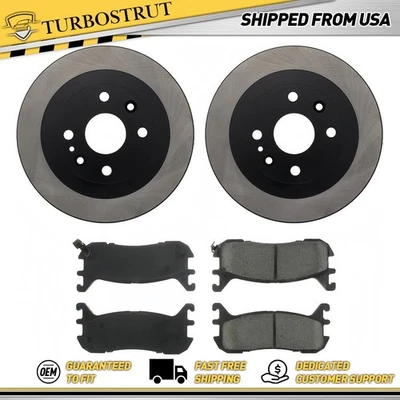 Kit de pastillas de freno rotores de freno traseros OE para Ford Escort 1997-2003 2,0 L Foto 1 de 2