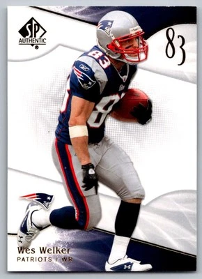 2009 SP Authentic Wes Welker New England Patriots #23 - Image 1 of 2