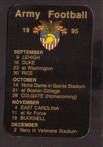 Army Cadets Football Pocket Spielplan 1995 - Bild 1 von 1