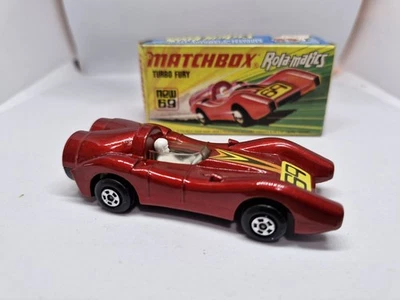MATCHBOX SUPERFAST Nº69d TURBO FURY DE COLECCIÓN EN CAJA ORIGINAL 1973 ROLOMATICS Foto 1 de 4