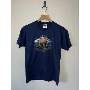 Youth Vintage Colorado Shirt Tee Pagosa Springs Bear Nature Top Kid's 90s Large - Picture 1 of 9