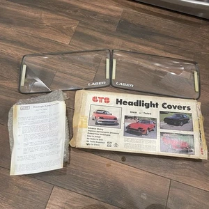 GTS GT0606C Headlight Covers Fits 84-86 Chrysler Laser Rare NOS New Clear - Picture 1 of 8