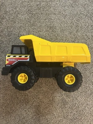 Tonka Mighty Dump Truck Pressed Steel #354 XMB-975 Plastic Wheel - Image 1 of 4