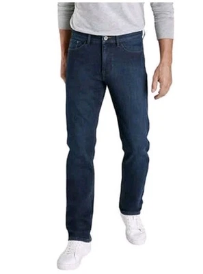 АТМОСФЕРОСТОЙКИЕ ВИНТАЖНЫЕ ЭЛАСТИЧНЫЕ ХОЛЩОВЫЕ МУЖСКИЕ ФЛИСОВЫЕ БРЮКИ С ПОДКЛАДКОЙ - Изображение 1 из 4