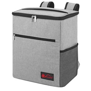 Backpack Cooler 24Lt Grey 1680D Oxford PEVA EPE Multi Pocketed Insulated Bag - Picture 1 of 7
