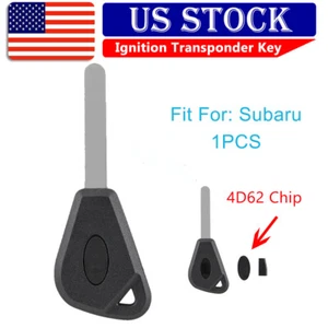Llavero para Subaru Forester Outback Impreza WRX Legacy Transpondedor 4D62 chip - Imagen 1 de 8