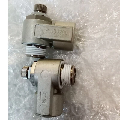 SMC AS2200-02-S Pneumatic Flow Control,Piping Type: Elbow,Metering: Meter Out ✦K - Image 1 of 4