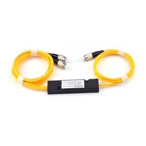 FC/UPC 1x2 Fiber Optic PLC Splitter, Singlemode Fiber pigtails FBT Splitter - Afbeelding 1 van 3
