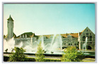 St Louis Mo Missouri Union Station Milles Fountain Unposted Chrome Postcard