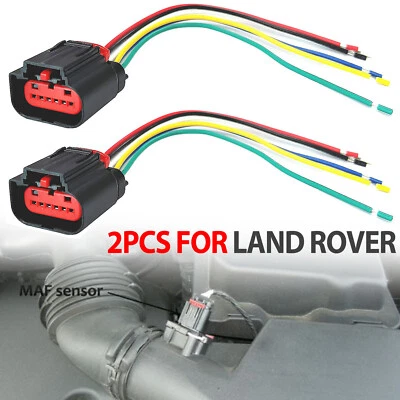 2X For Land Rover Freelander 2 Defender MAF Mass Air flow Sensor Connector Plug - Image 1 of 4