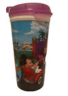 Disney World Mickey Mouse Car Rapid Fill Whirley Drink Works Cup Purple Lid