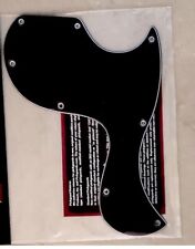 SG Junior (Jr.) 3-Ply Black Pickguard Scratchplate, to Fit Gibson for sale