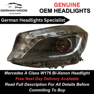 Mercedes A Class W176 Bi-Xenon Headlight A1768204561 Left Passenger Near Side - Picture 1 of 9
