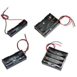 Batteriehalter für 1, 2, 3 oder 4 Mikro AAA Batterien mit Leitung Battery box