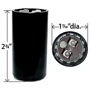 324-388 uF/MFD 110-125 VAC Start Capacitor replaces NGM 61B1D110324NCNG 11921 - Picture 1 of 4