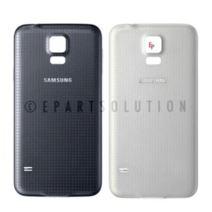 Black Back Door Battery Cover Housing for Samsung Galaxy S5 i9600 G900 White - Picture 1 of 3