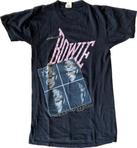 Vintage 1983 David Bowie Serious Moonlight Tour Muscle T-Shirt RARE Size S - Picture 1 of 3