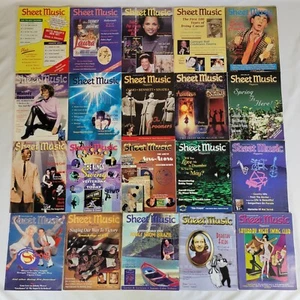 Vtg Lot 20 Sheet Music Magazines Piano Edition '95 '97 '98 '99 '00 Whitney Houst - Picture 1 of 18
