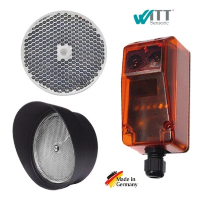 Reflektor Reflexion Reflex Lichtschranke Garagen Tor Antrieb Rolltor Schiebetor - Bild 1 von 4