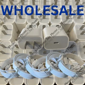 Wholesale 20W USB-C Power Adapter Fast Charger Block For iPhone 14 12 11 13 XR 8 - Picture 1 of 16