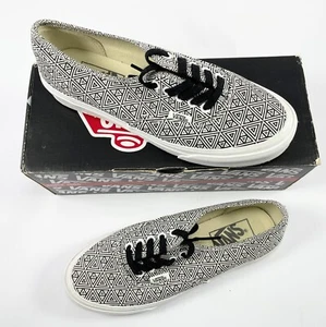 Vans Auténticos Zapatos de Monopatín Diseños Geométricos Negro/Blanco Hombres Talla 4.5 W Talla 6 - Imagen 1 de 7