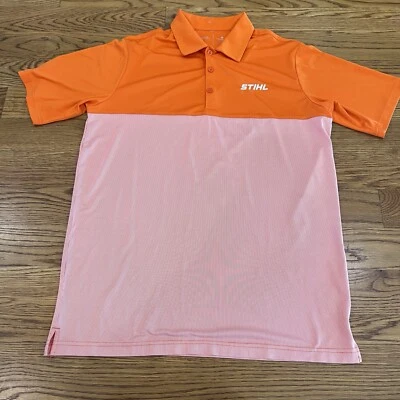 Polo Stihl Hombre Talla Mediana Naranja y Blanco Foto 1 de 4