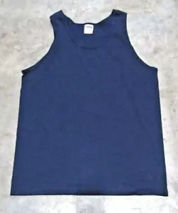 New Men's Gildan 100% Cotton Athletic Tank Navy Med & 2XL - Picture 1 of 1