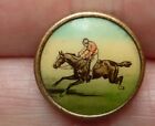 tiny old antique gold coloured shirt stud horse racing GT and Co London