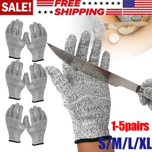 Butcher Glove Cut Proof Stab Resistant Safety Gloves Kitchen L5 Protection - Picture 1 of 17