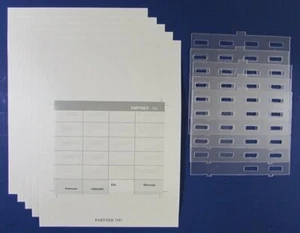 5er-PACK MENGE EA FÜR AVAYA PARTNER 18D DESI PAPIER ETIKETT + KUNSTSTOFF OVERLAY COVER TELEFON - Bild 1 von 4