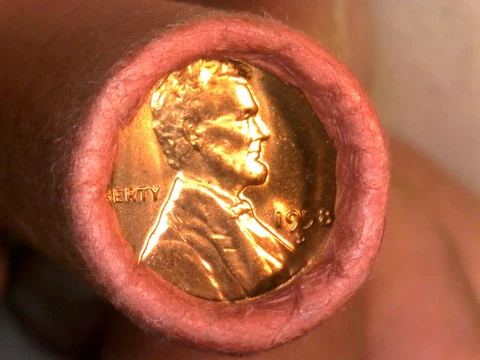 $$1958-D FRKC!-  Lincoln Wheat Cent-OBW- Original- BW (1) Roll BU Uncirculated!! Cover