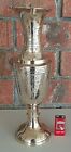 VINTAGE BRASS  ENGRAVED VASE.made in INDIA..29cms.high