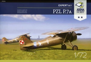 Combattente polacco PZL P.7a # Set Esperto # Parti quartier generale # Scala 1/72 # ARMA HOBBY 70006 - Foto 1 di 7