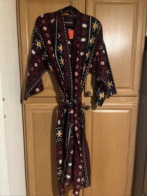 Roupão de lã vintage Pierre Cardin com cinto longo unissex tamanho único serve para todos os astecas novo com etiquetas - Imagem 1 de 4