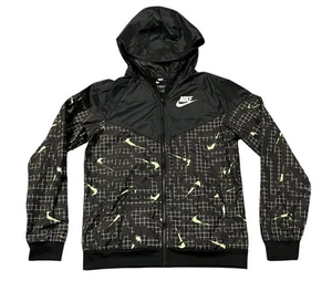 Boy’s Youth Nike Loose Fit Size Large Windbreaker Full-Zip Jacket W/ Hood - Picture 1 of 3