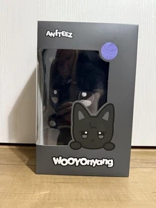 ATEEZ POP UP STORE ANITEEZ WOOYOnyang Wooyoung Plush Doll N/Photo card NEW - Picture 1 of 2