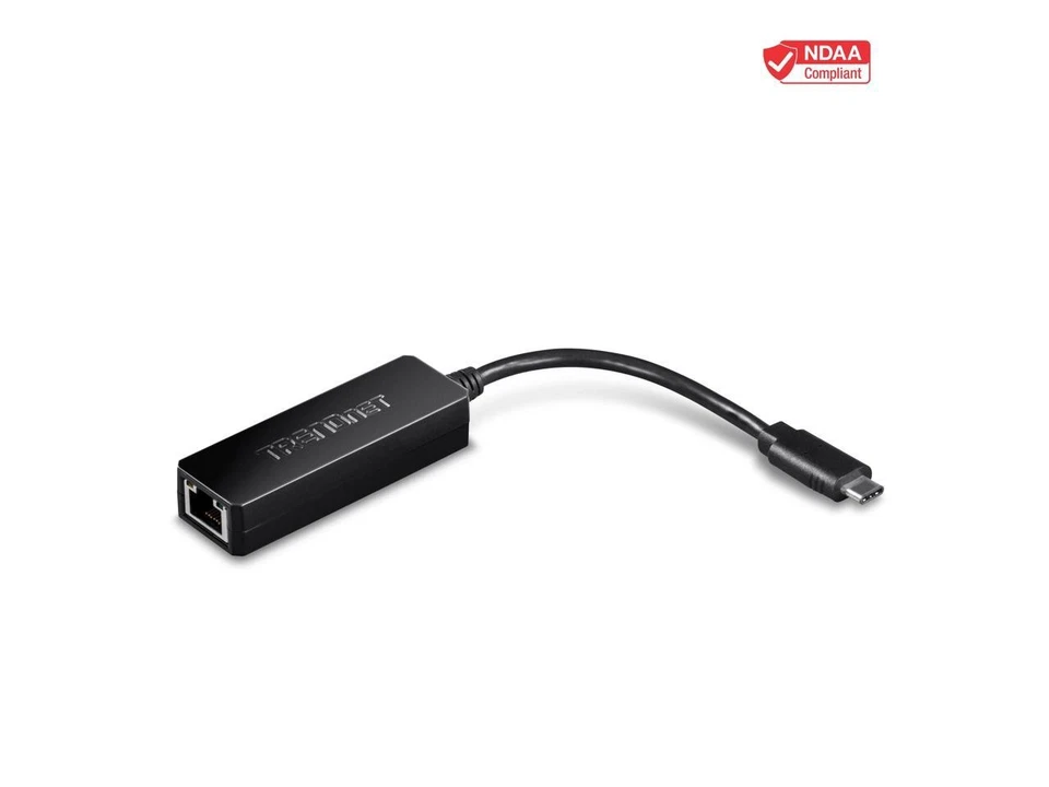 TRENDnet USB Type-C to Gigabit Ethernet LAN Wired Network Adapter for Windows & - Image 1 of 4